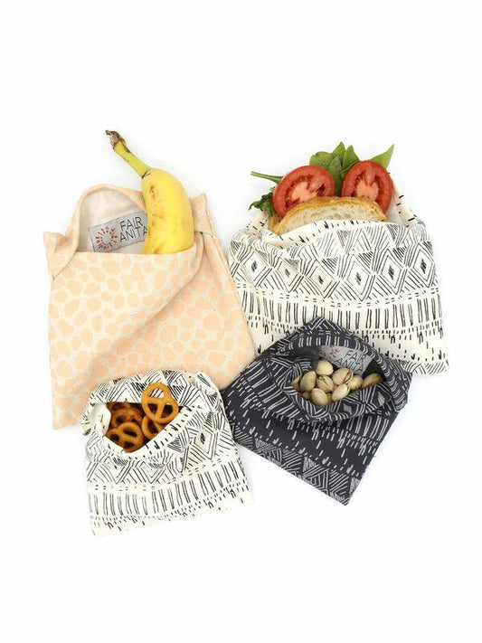 Set of 3 Reusable Zero Waste Organic Cotton Produce Bags - Considered Store