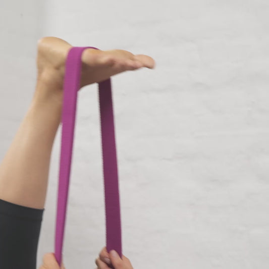 Yoga Strap - 2 in 1 (Plum)