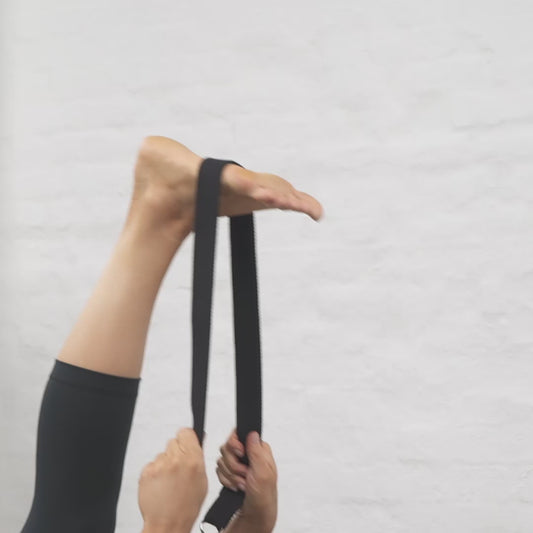 Yoga Strap - 2 in 1 (Black)