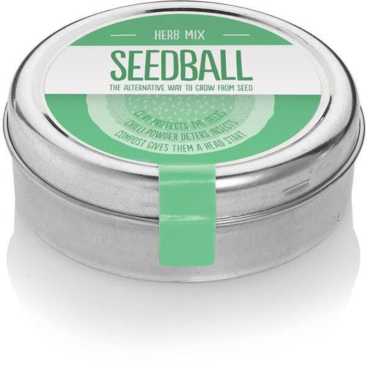 Herb Mix Seed Ball Tin - Seed Bomb Selection for Herbs - Urban Gardening - Considered Store - 1
