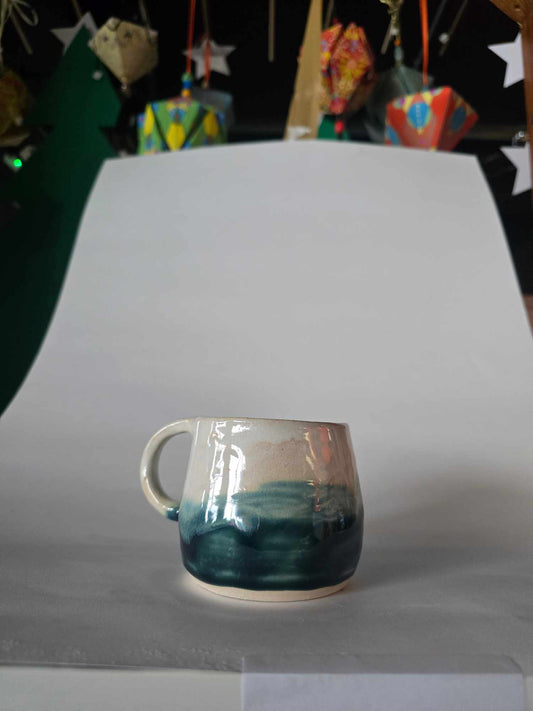 Green layer mug