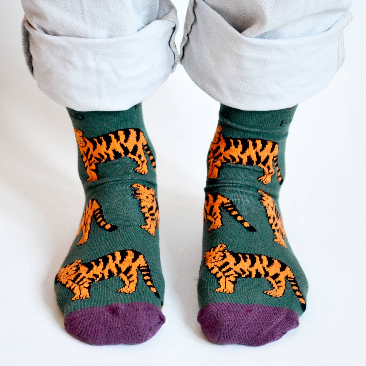 Tiger Socks | Bamboo Socks | Green Socks | Asia Socks