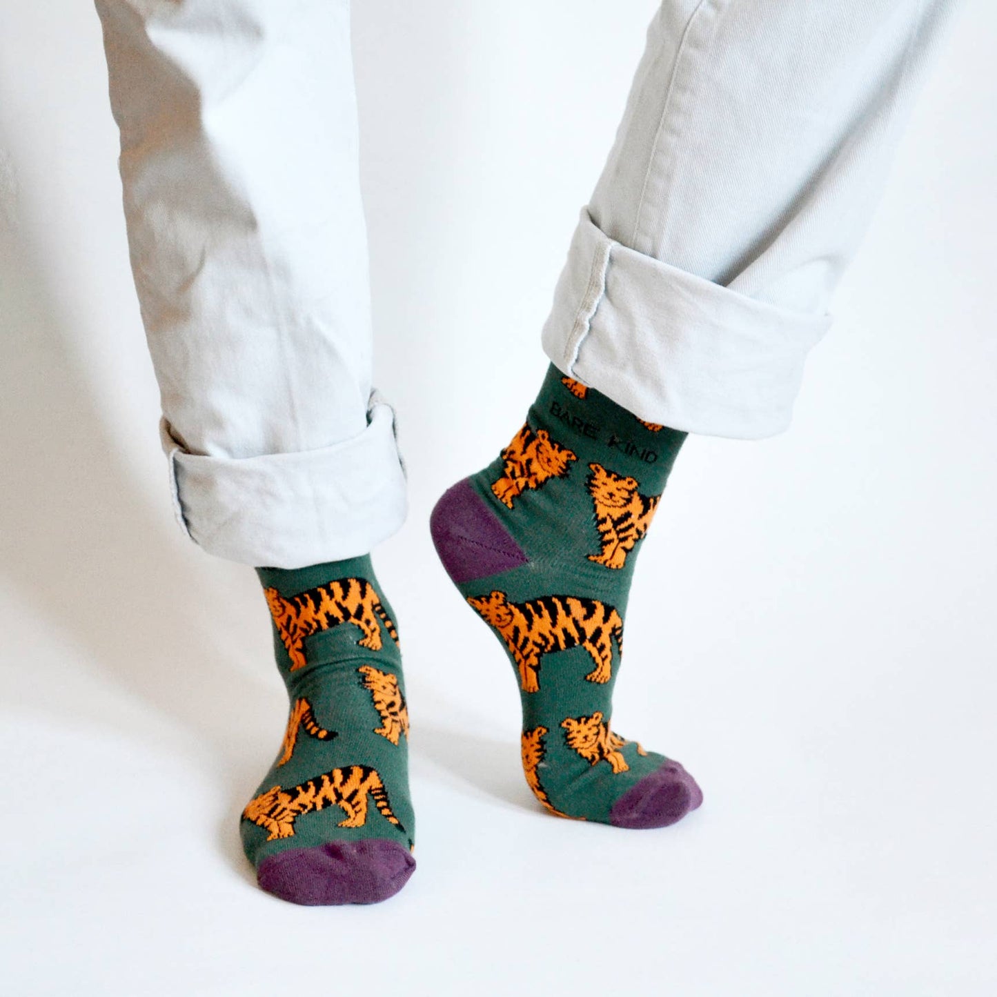 Tiger Socks | Bamboo Socks | Green Socks | Asia Socks