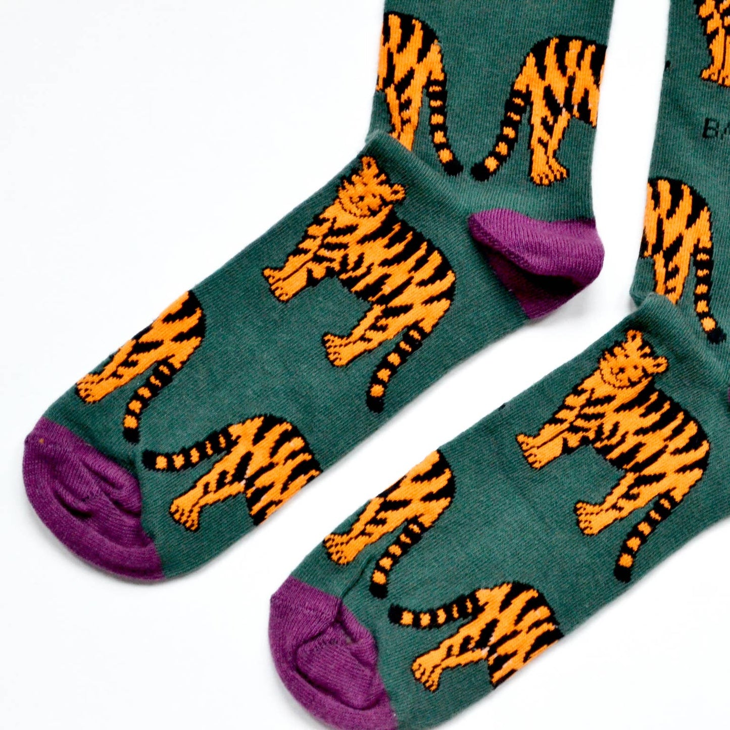 Tiger Socks | Bamboo Socks | Green Socks | Asia Socks