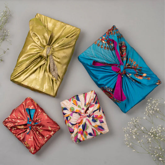 Reusable Sari Gift Wrap (Medium) Recycled and Unique