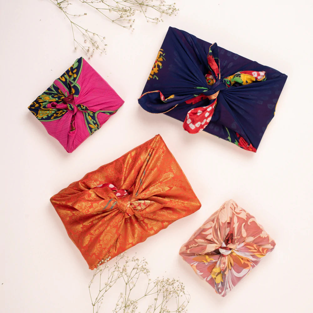 Reusable Sari Gift Wrap (Medium) Recycled and Unique