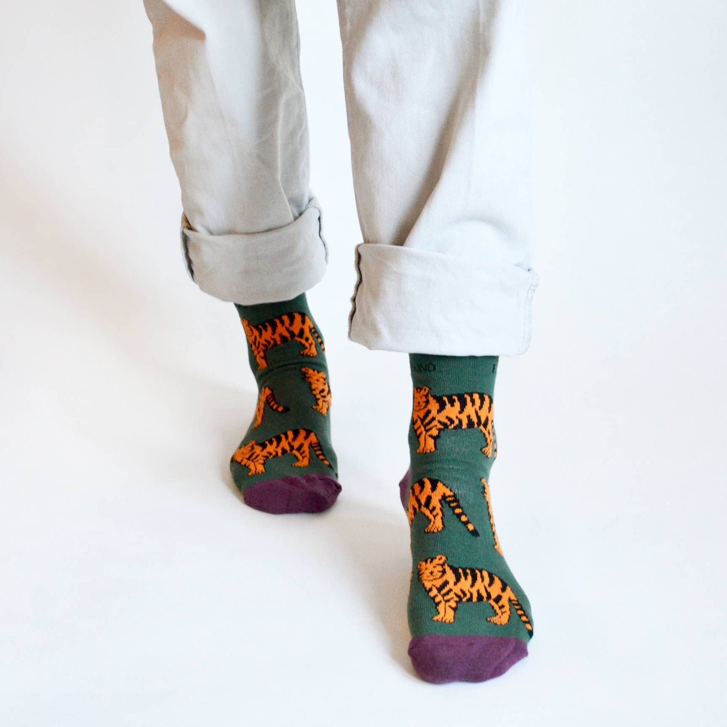 Tiger Socks | Bamboo Socks | Green Socks | Asia Socks