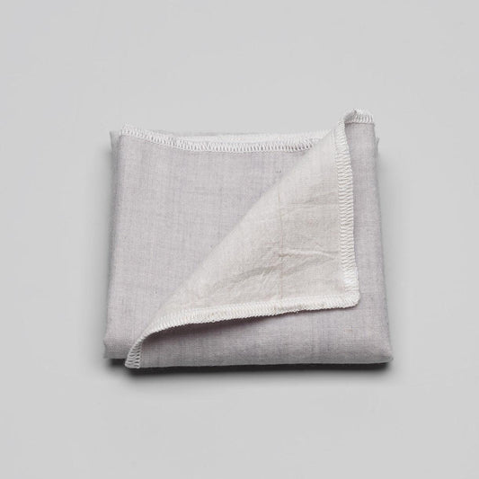 Handwoven Reusable Muslin Face Cloth - Dusty Blue - Considered Store