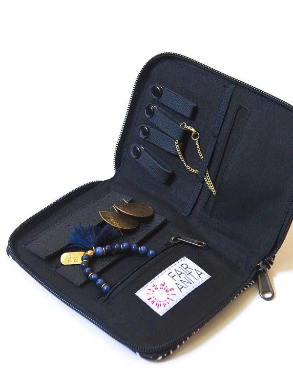 Jewelery Travel Organiser Case in Reused Fabric - Considered Store