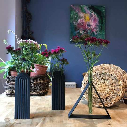 Zero Waste - Triangle Flower Vase - Recycled 3D Printed Propogation Stand - Considered Store