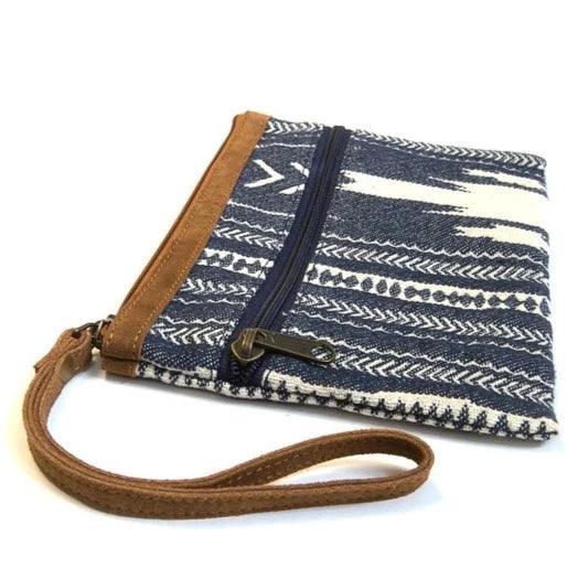 Recycled Organic Cotton Fair Trade Handwoven Ikat Clutch Bag - Considered Store - 1